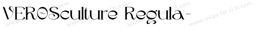 VEROSculture Regula字体转换